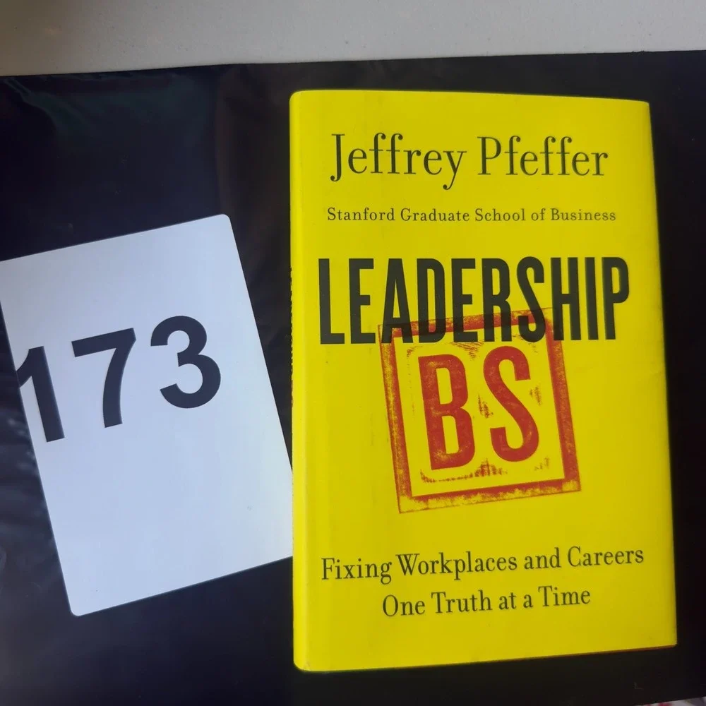 Leadership BS Jeffrey Pfeffer Hardcover 2015 Business #173 ShanMae